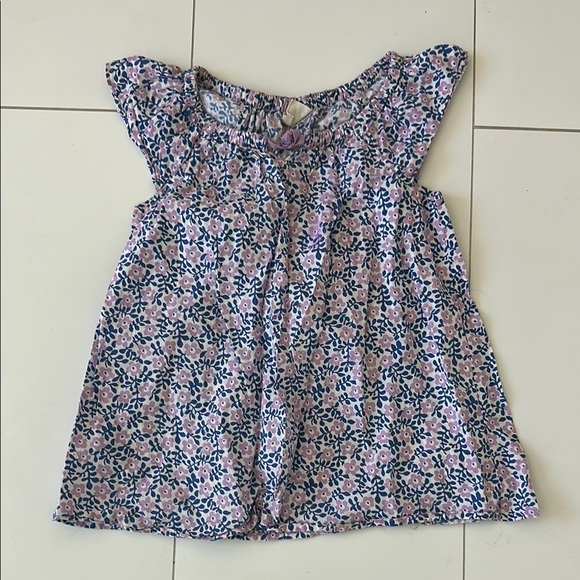 Mini boden Girls cotton Floral Print Top 9/10Y - Picture 1 of 5